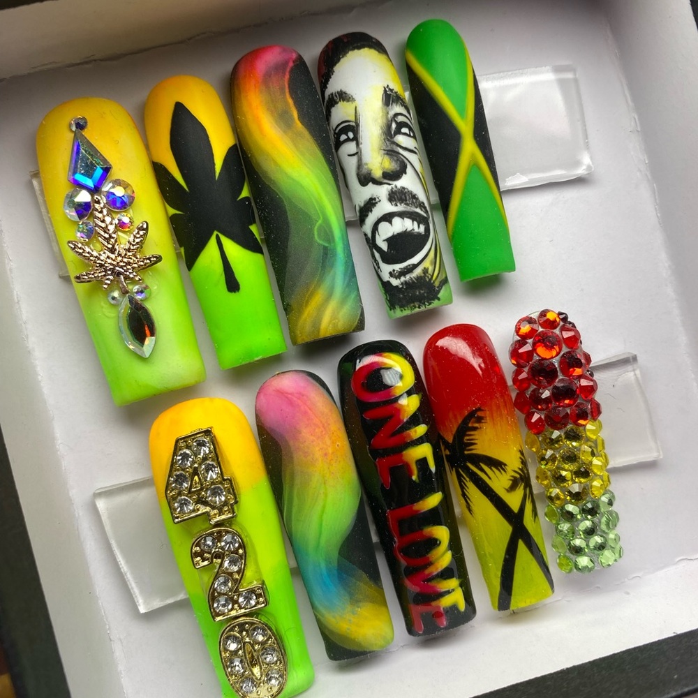 Bob Marley Nails